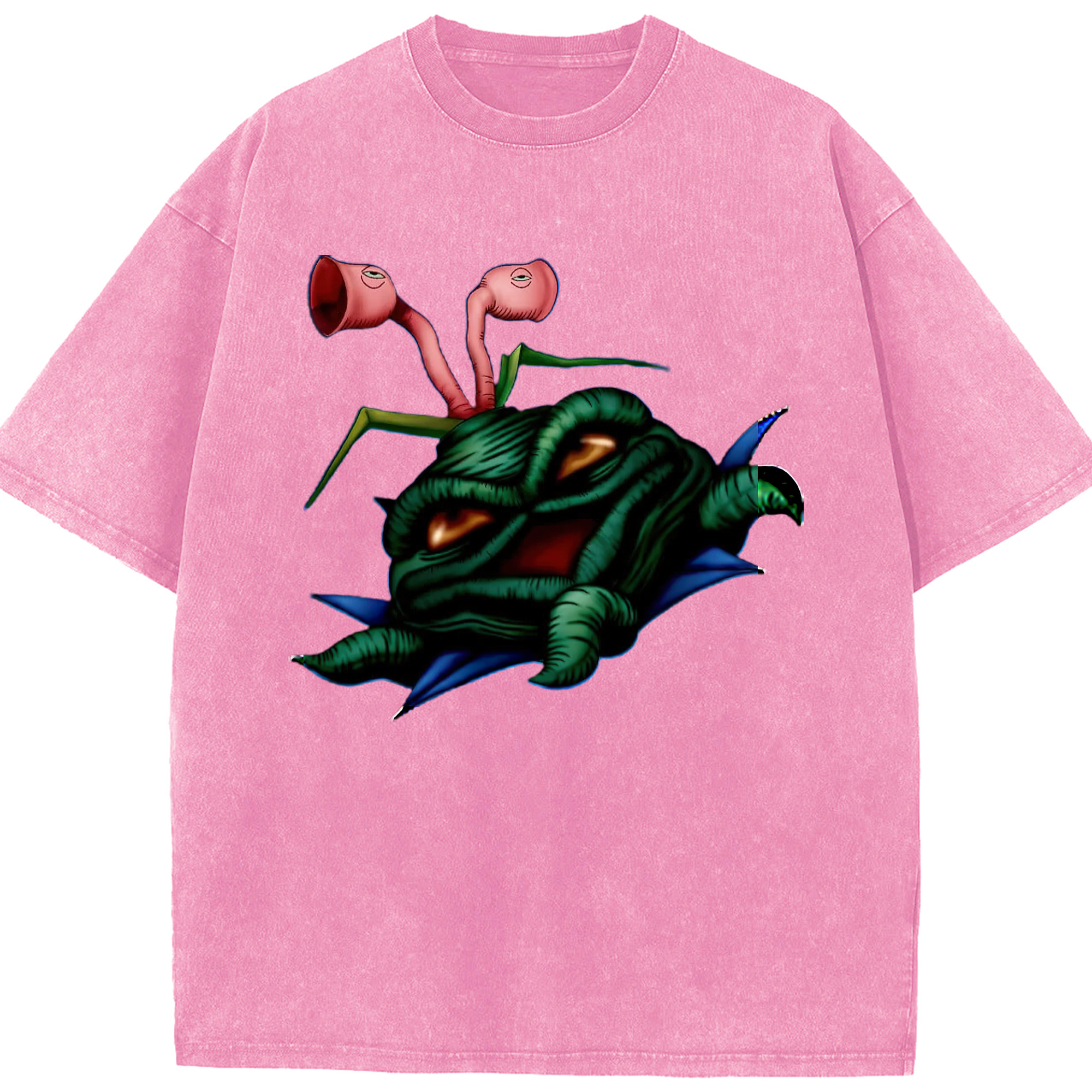 （画像用） 遊☆戯☆王 Yu-Gi-Oh! 綿100% ヴィンテージ風 半袖Tシャツ（フロントプリント）
